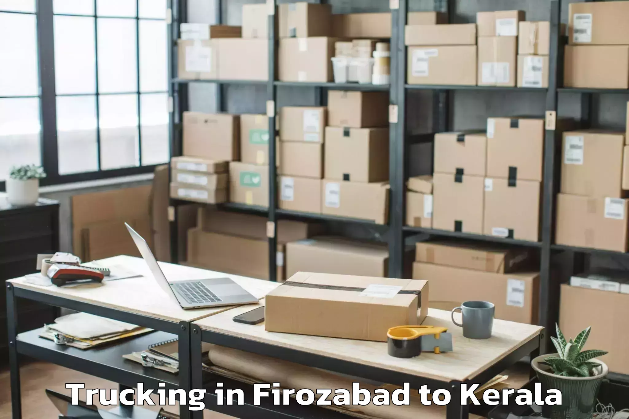 Leading Firozabad to Alappuzha Trucking Provider